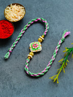 Traditional Rakhi Set with Free Chawal & Kumkum
