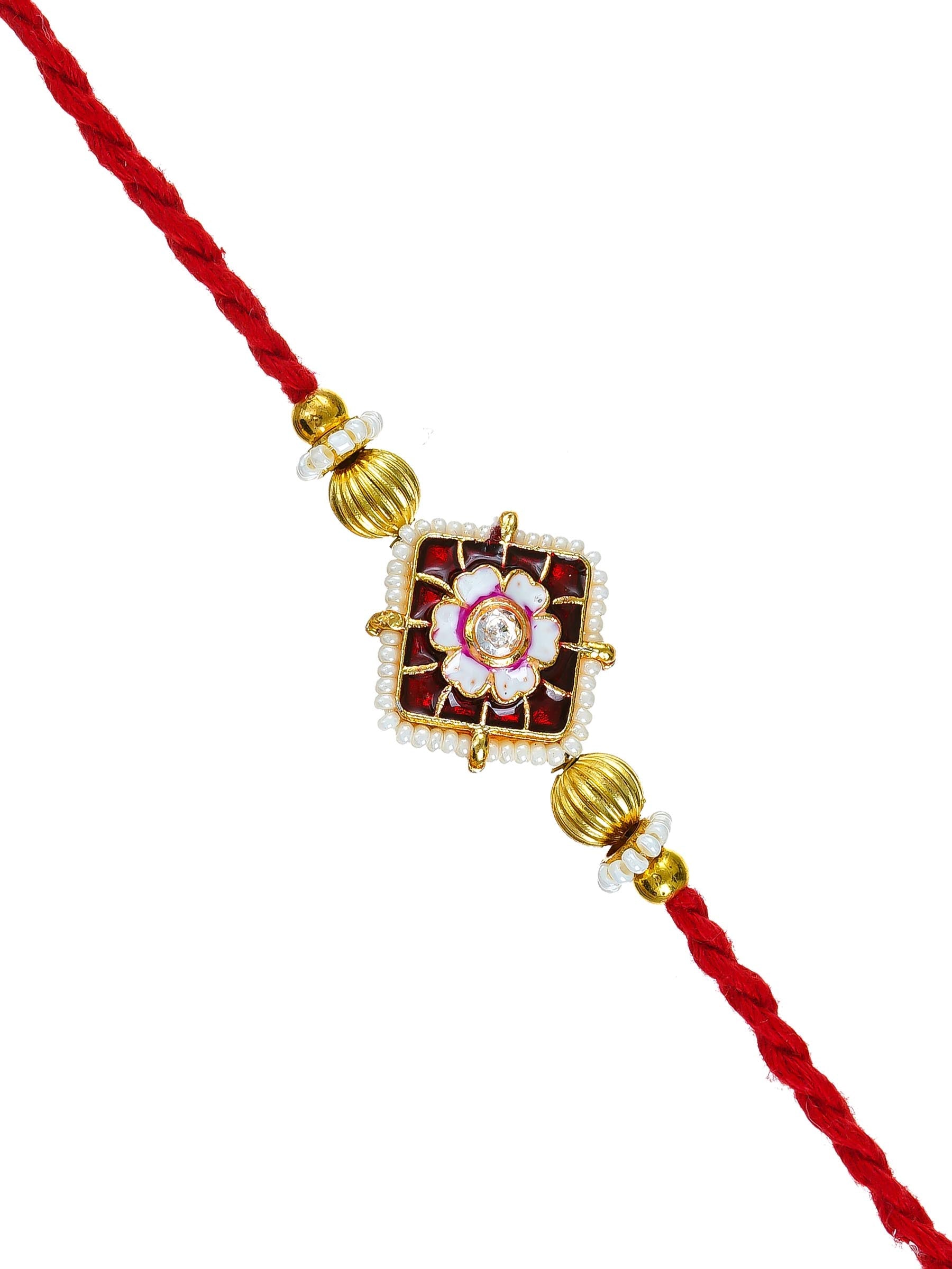 Traditional Rakhi Set with Free Chawal & Kumkum