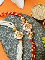 Traditional Rakhi Set with Free Chawal & Kumkum