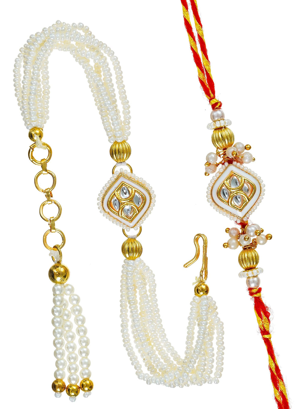 Traditional Rakhi Set with Free Chawal & Kumkum