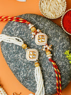 Traditional Rakhi Set with Free Chawal & Kumkum