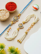 Traditional Rakhi Set with Free Chawal & Kumkum