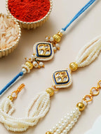 Traditional Rakhi Set with Free Chawal & Kumkum