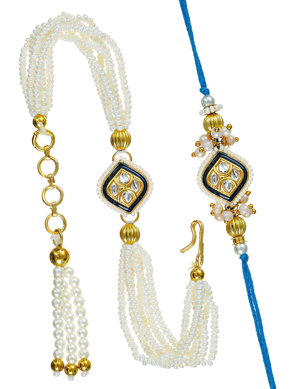 Traditional Rakhi Set with Free Chawal & Kumkum