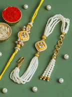 Traditional Rakhi Set with Free Chawal & Kumkum