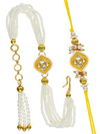 Traditional Rakhi Set with Free Chawal & Kumkum