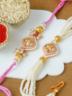 Traditional Rakhi Set with Free Chawal & Kumkum