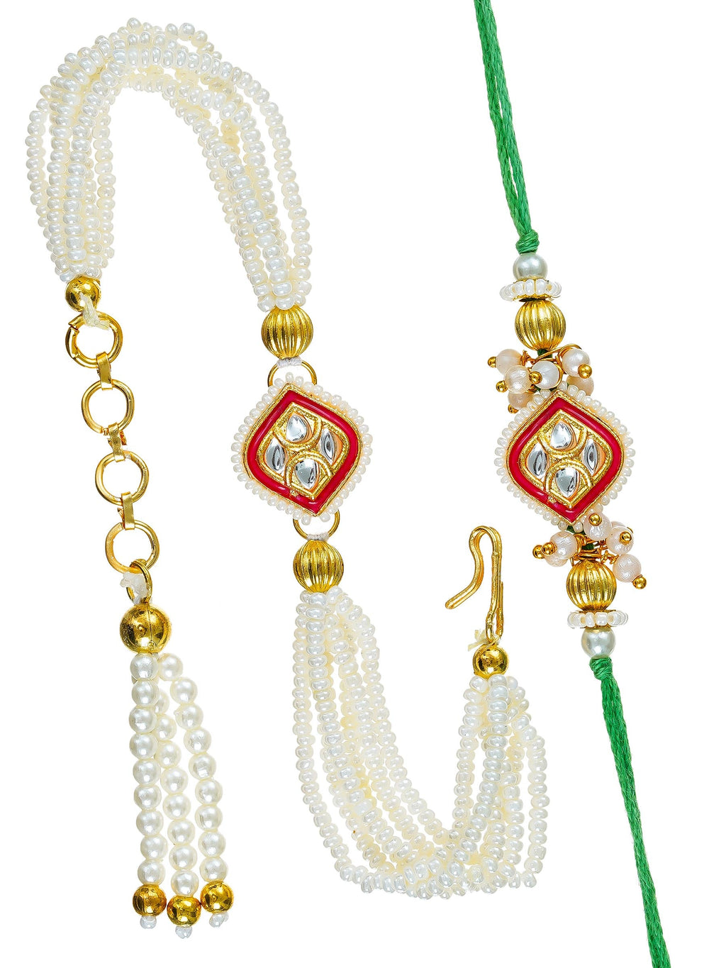 Traditional Rakhi Set with Free Chawal & Kumkum