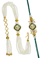 Traditional Rakhi Set with Free Chawal & Kumkum