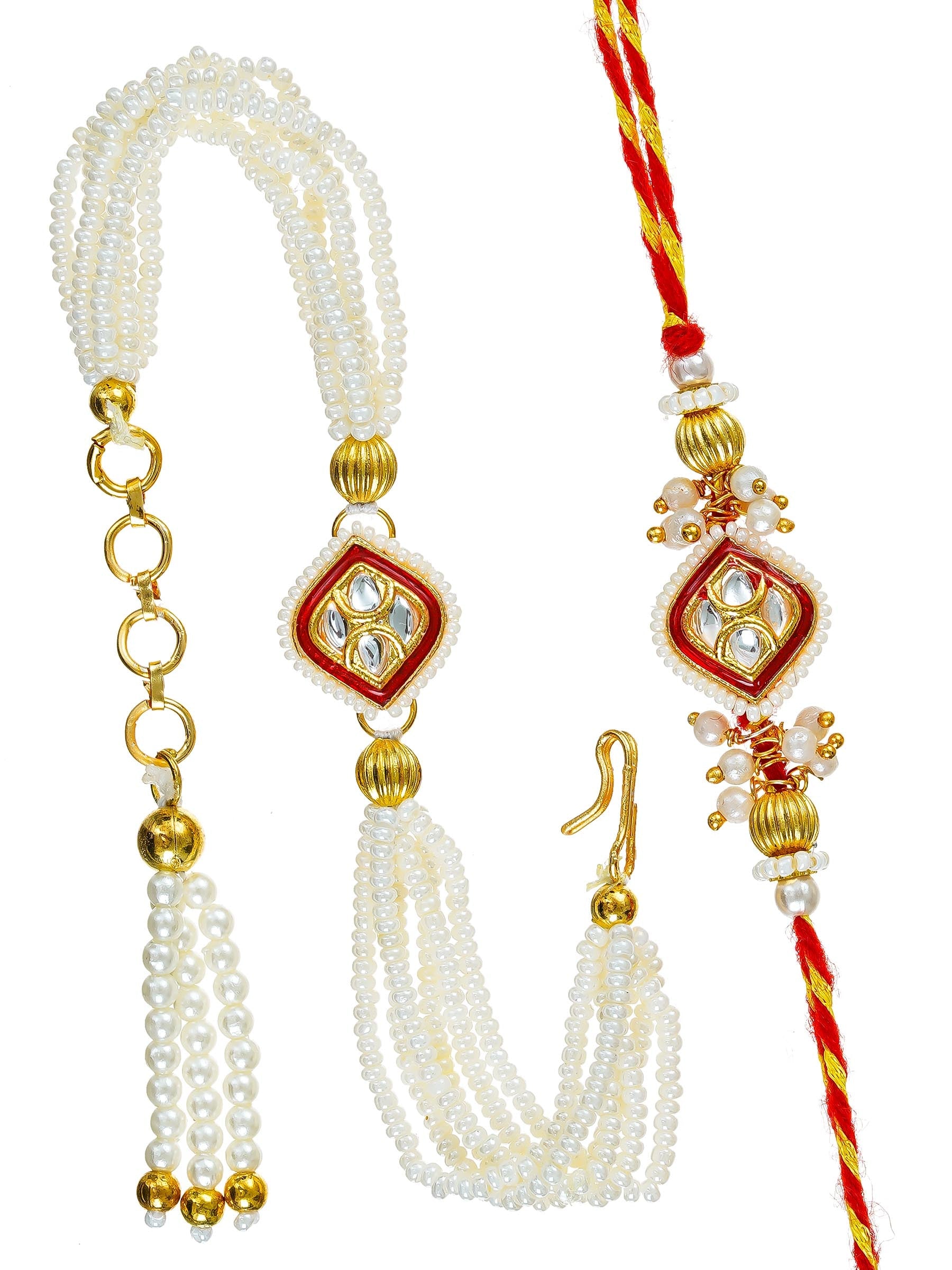 Traditional Rakhi Set with Free Chawal & Kumkum
