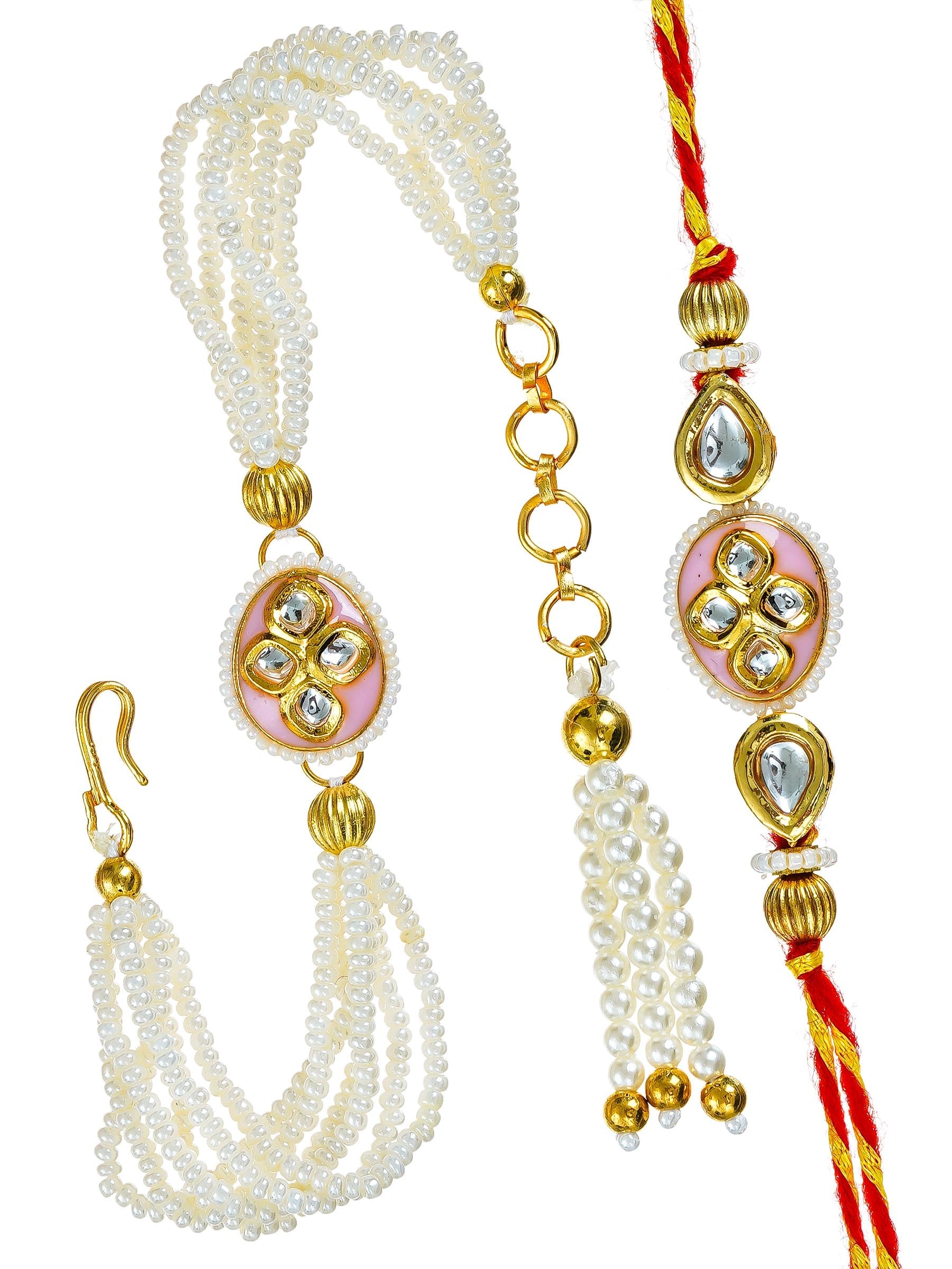 Traditional Rakhi Set with Free Chawal & Kumkum