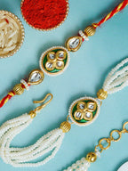 Traditional Rakhi Set with Free Chawal & Kumkum