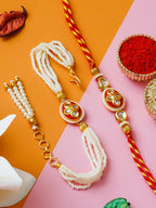 Traditional Rakhi Set with Free Chawal & Kumkum