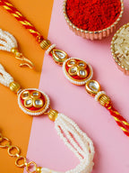 Traditional Rakhi Set with Free Chawal & Kumkum