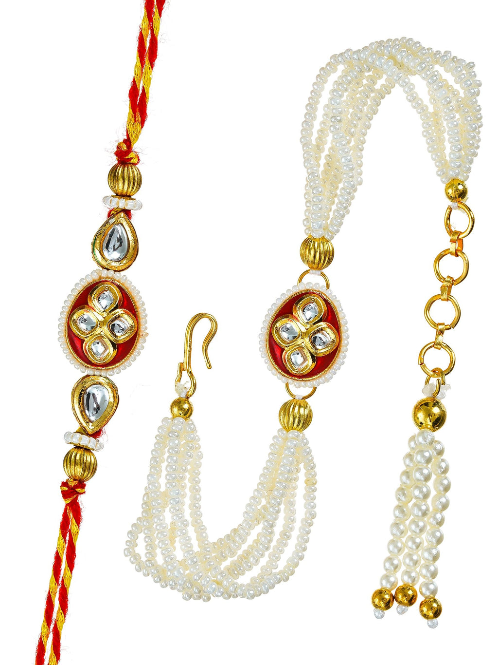 Traditional Rakhi Set with Free Chawal & Kumkum