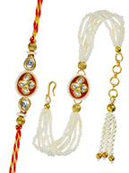 Traditional Rakhi Set with Free Chawal & Kumkum