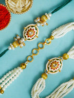Traditional Rakhi Set with Free Chawal & Kumkum