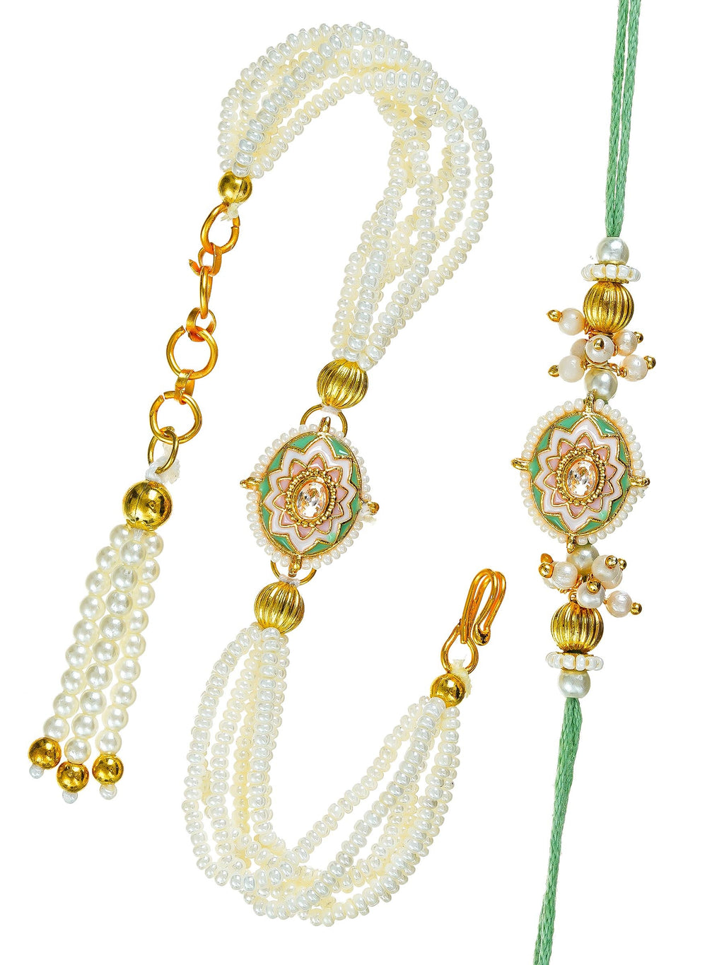 Traditional Rakhi Set with Free Chawal & Kumkum