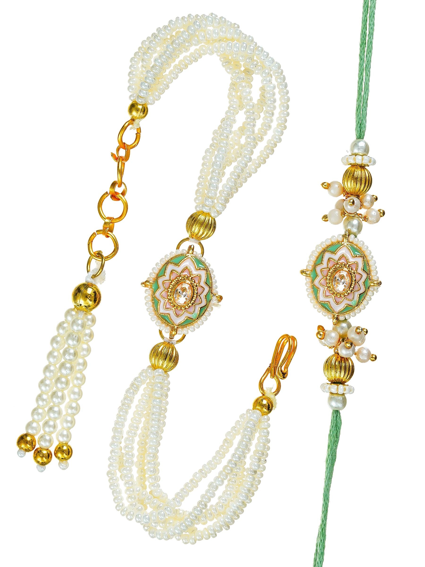 Traditional Rakhi Set with Free Chawal & Kumkum