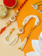 Traditional Rakhi Set with Free Chawal & Kumkum
