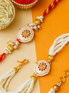 Traditional Rakhi Set with Free Chawal & Kumkum
