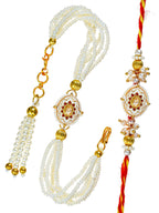 Traditional Rakhi Set with Free Chawal & Kumkum