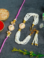 Traditional Rakhi Set with Free Chawal & Kumkum