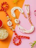 Traditional Rakhi Set with Free Chawal & Kumkum