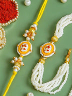Traditional Rakhi Set with Free Chawal & Kumkum