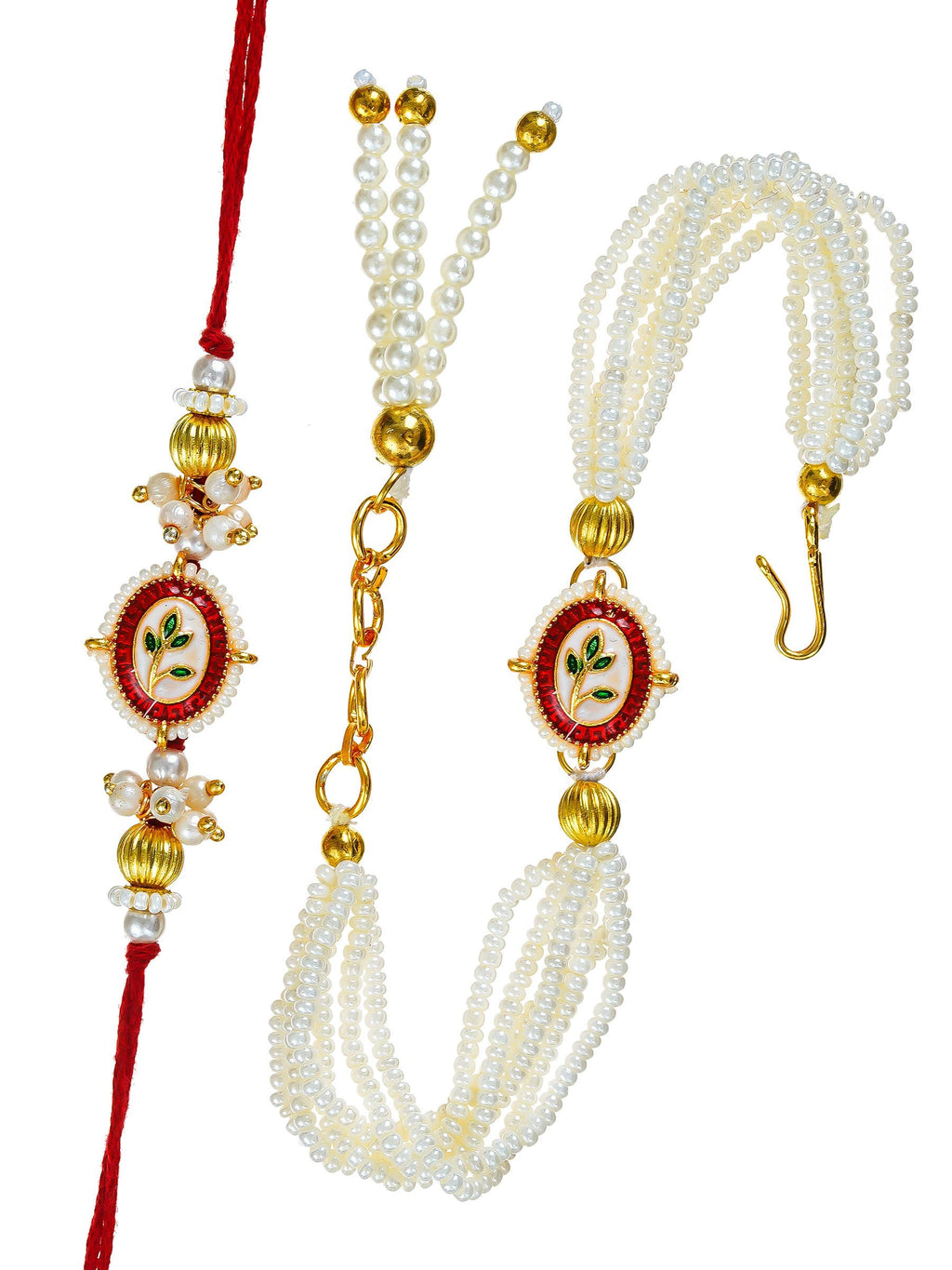 Traditional Rakhi Set with Free Chawal & Kumkum