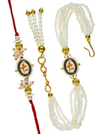 Traditional Rakhi Set with Free Chawal & Kumkum