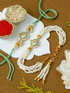 Traditional Rakhi Set with Free Chawal & Kumkum