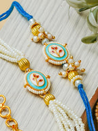 Traditional Rakhi Set with Free Chawal & Kumkum