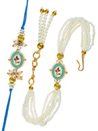 Traditional Rakhi Set with Free Chawal & Kumkum
