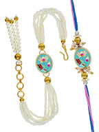 Traditional Rakhi Set with Free Chawal & Kumkum