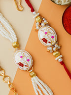 Traditional Rakhi Set with Free Chawal & Kumkum