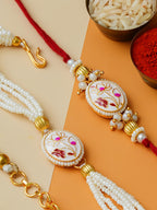 Traditional Rakhi Set with Free Chawal & Kumkum