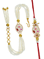 Traditional Rakhi Set with Free Chawal & Kumkum