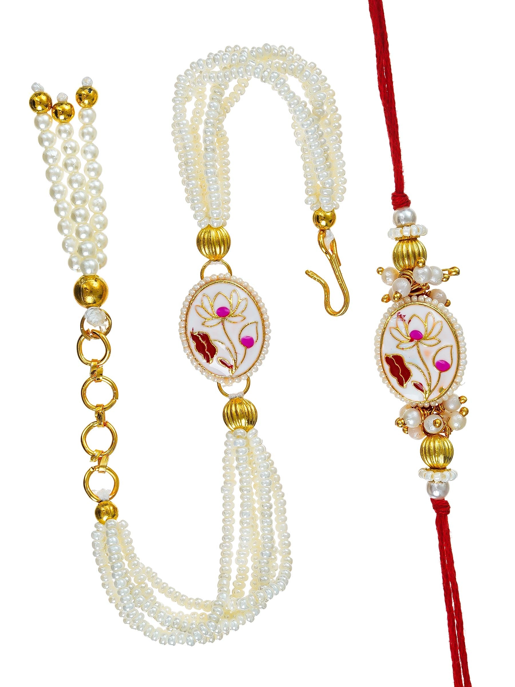 Traditional Rakhi Set with Free Chawal & Kumkum