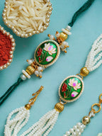 Traditional Rakhi Set with Free Chawal & Kumkum