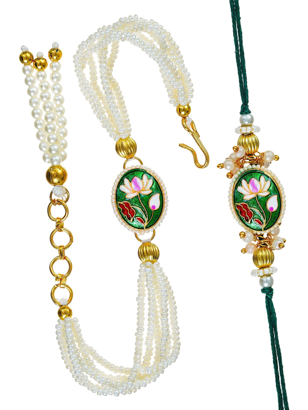 Traditional Rakhi Set with Free Chawal & Kumkum