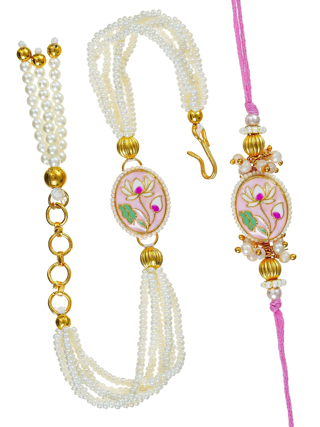 Traditional Rakhi Set with Free Chawal & Kumkum