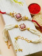 Traditional Rakhi Set with Free Chawal & Kumkum
