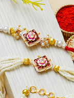 Traditional Rakhi Set with Free Chawal & Kumkum