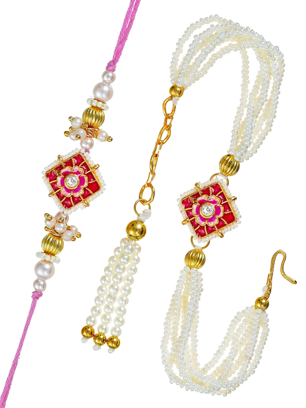 Traditional Rakhi Set with Free Chawal & Kumkum