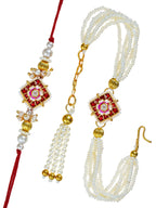 Traditional Rakhi Set with Free Chawal & Kumkum