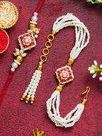 Traditional Rakhi Set with Free Chawal & Kumkum