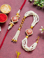 Traditional Rakhi Set with Free Chawal & Kumkum