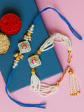 Traditional Rakhi Set with Free Chawal & Kumkum