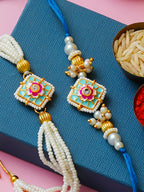 Traditional Rakhi Set with Free Chawal & Kumkum